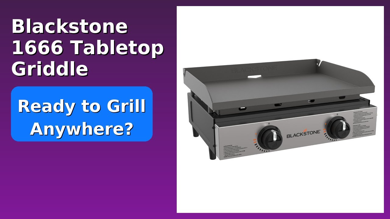 REVIEW (2025): Blackstone 1666 Tabletop Griddle. Features.