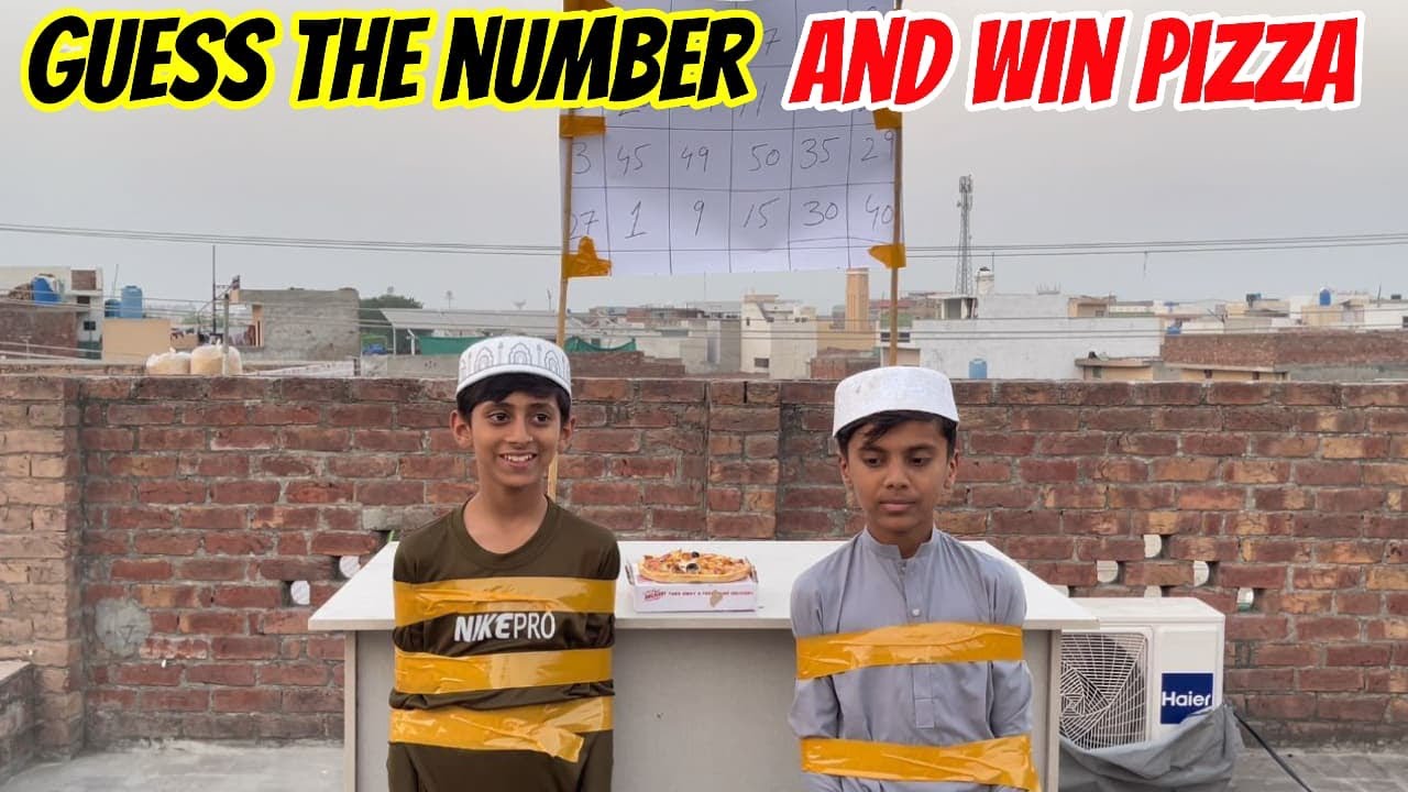 guess the number | win pizza | very funny game