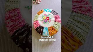 Diy patchwork cushion cover making / waste clothes reuse idea 🏠#diy #cushionmaking #shorts