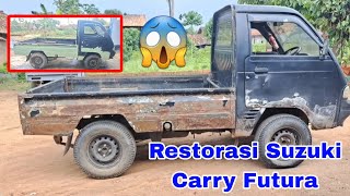 SUZUKI CARRY FUTURA PICK UP BODY REPAIRING RESTORATION LOW BUDGET! #automobile #carvlog