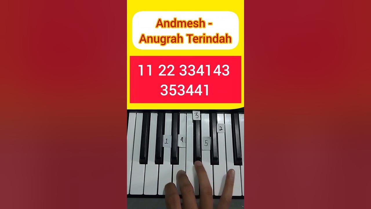 Anugrah Terindah (Piano Tutorial) #tiktok #shorts #fyp #music #viral