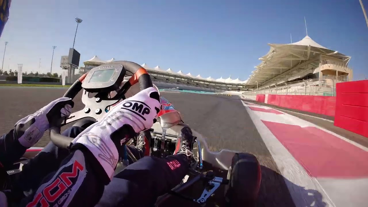Onboard on Yas F1 Circuit in mini Rotax