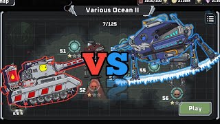 TANK COMBAT WAR BATTLE | TANK BATTLE | FIRE TANK VS BOSS VARIOUS OCEAN II screenshot 4