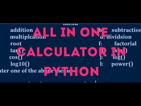 All in one calculator in python..