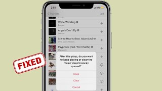 After this plays, do you want to keep playing or clear the music you previously queued on iPhone screenshot 3