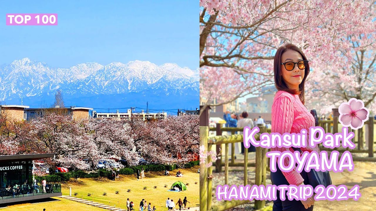 Sakura 2024 EP.2 Kansui Park TOYAMA - 1st HANAMI ! นั่งชิลกินข้าวใต้ต้นซากุระครั้งแรกในชีวิตแบบจุกๆ