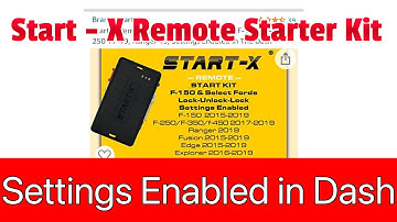 Start X Remote Start with Settings Enabled in Dash F150 #remote start #f150 #climate control #4k