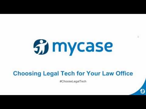 MyCase Webinar Series:  Choosing Legal Tech for Your Law Office