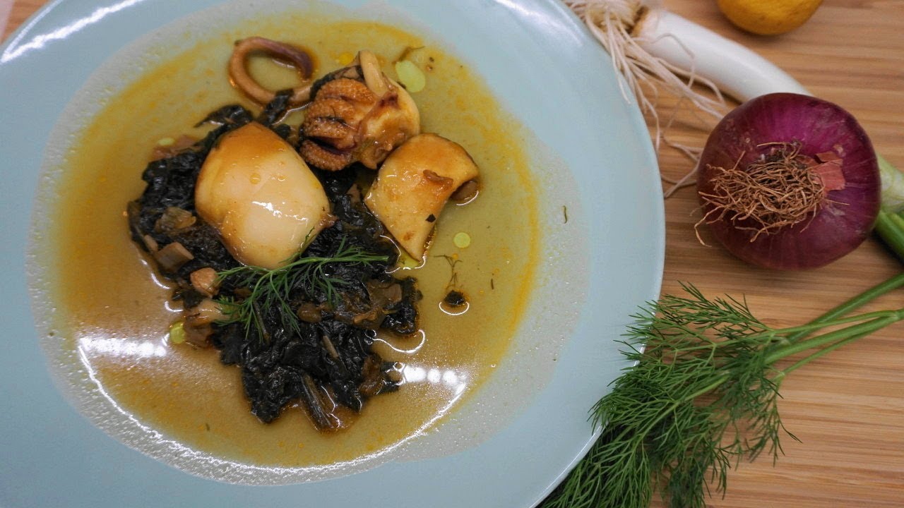 Σουπιές με σπανάκι - νηστίσιμη εύκολη συνταγή! | Greek Cooking by Katerina