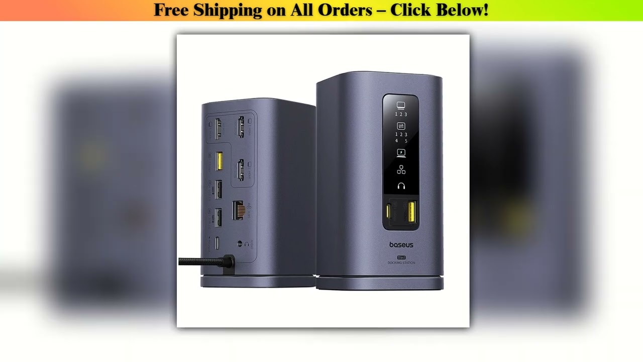 Baseus USB C HUB for Mac M3 M2 M1 System HDMI 4K@60Hz MST Triple Display for MacBook Air Pro