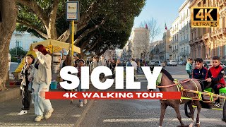 🇮🇹 Catania, Sicily Walking Tour (Day & Night Walk) Streets of Italy | 4K HDR - 60FPS