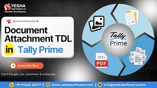 Attach Invoice, Challan & Documents in Tally Prime | TDL by Yesha Software LLP