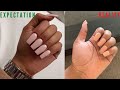 DIY NAILS FAIL !!! EXPECTATIONS VS. REALITY 🤦🏽‍♀️ | KISS SALON DIP COLOR SYSTEM