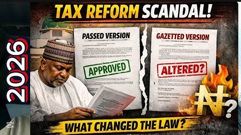 Tax Law Shock: Gazette Doesn’t Match What Was Passed