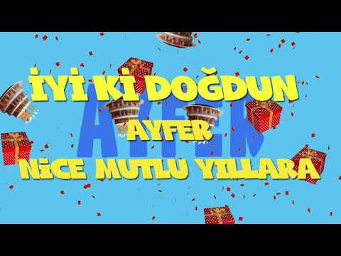 İyi ki doğdun AYFER - İsme Özel Ankara Havası Doğum Günü Şarkısı (FULL VERSİYON) (REKLAMSIZ)