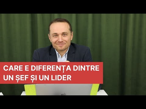 Video: Diferența Dintre Lider și șef