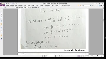 LINEAR ALGEBRA LECTURE 26-KFUEIT