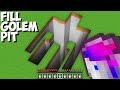 What if you fill the GOLEM PIT with RAINBOW LIQUID in Minecraft ! CHALLENGE 100% TROLLING !
