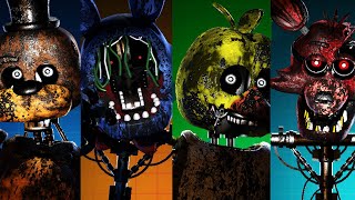 Fnaf Ar Ignited Clicanimatronics Jumpscare & Workshop Animations