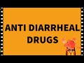 Pharmacology- Diarrhea- Anti Diarrheal drugs-GIT- MADE EASY!