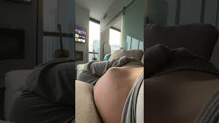 Clear Baby Kicks Move Pregnant Belly