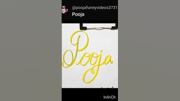 #pooja #namewritting #calligraphy #trending #writingstyle #shortsvideo #requested #shorts #comment