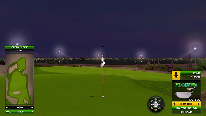 Golden Tee Great Shot on Agave Ranch!
