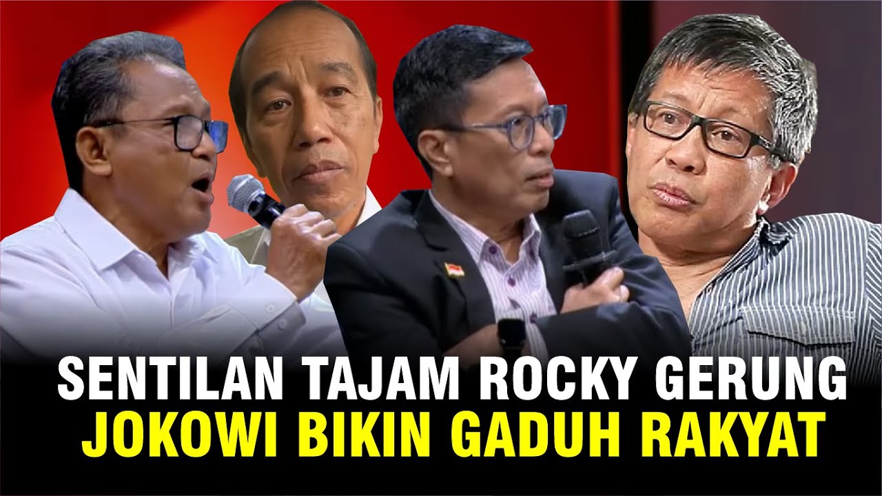 ROCKY GERUNG SEJAK AWAL BILANG JOKOWI BIKIN GADUH!
