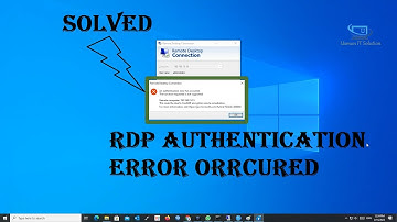 How to Fix Credssp Encryption Oracle Remediation Error | Fix RDP Authentication Error Has Occured |