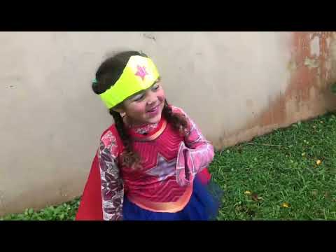 Princesa guerreira vídeo pai e filha