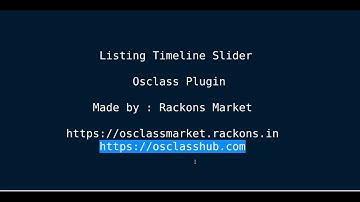 Listing Timeline Slider Osclass Plugin - Rackons Market #osclass #osclassapps #osclassplugins
