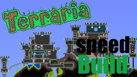 Terraria speed build - Jungle castle! part 1