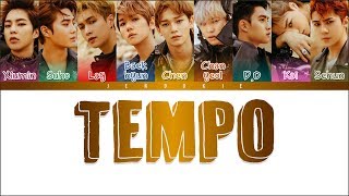 EXO (엑소) - TEMPO (템포) (Color Coded Lyrics Han|Rom|Eng) chords