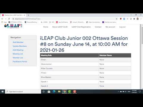 iLEAP Club Facilitator Login