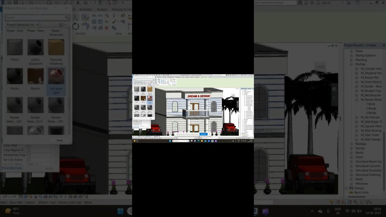 Paint Material In Revit Architecture