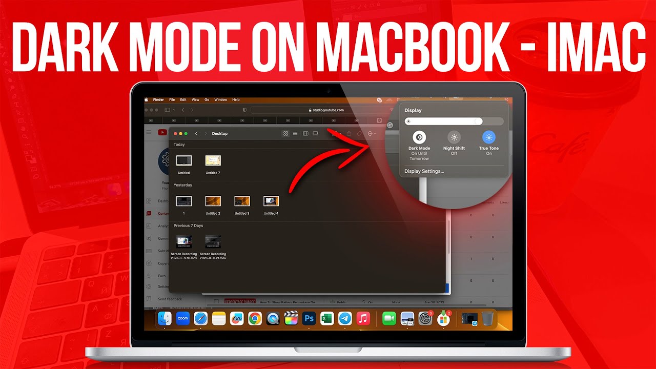 How To enable Dark Mode on MacBook or iMac | Full Guide - YouTube