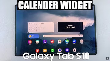 How To Add Calendar Widget To Home Screen Of Samsung Galaxy Tab S10 / S10 Ultra