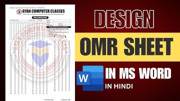 How to design OMR Sheet in MS Word | create with bubble symbol answer sheet word | Word Practical