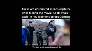 Actor Oliver Masucci portrayed Adolf Hitler unscripted scenes filmed at public locations in germany