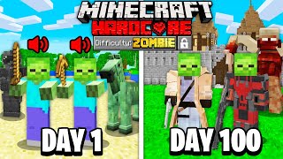 We Survived 100 Days as ZOMBIES in Minecraft... Here's What Happened...