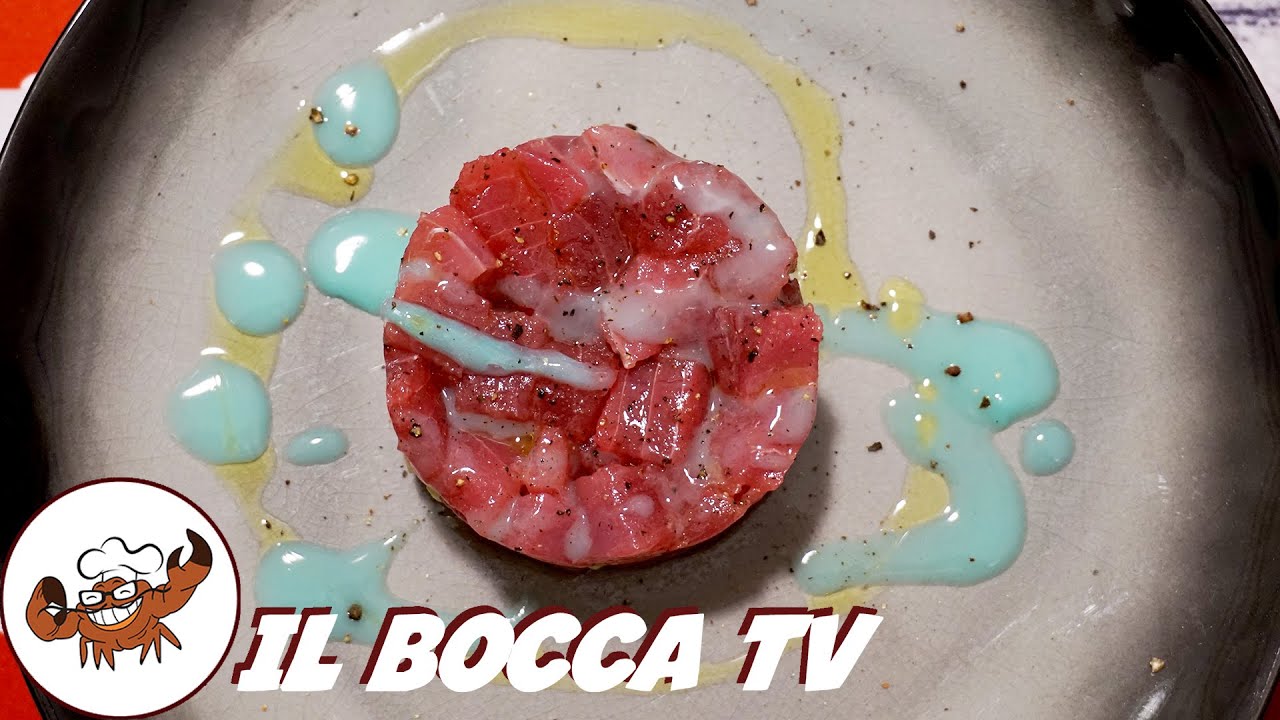 847 - Tartare di tonno con mango e salsa mojito, per mangiarla basta un dito! (antipasto di pesce)