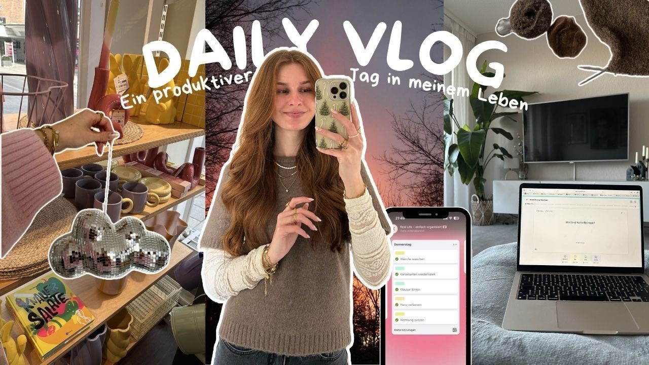 Daily Vlog 💌: Ein produktiver Tag in meinem Leben 🎓👩🏼‍🦰🫧 || Celina