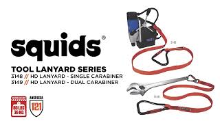 Ergodyne Squids 3148 XL Locking Carabiner Tool Lanyard 36kg