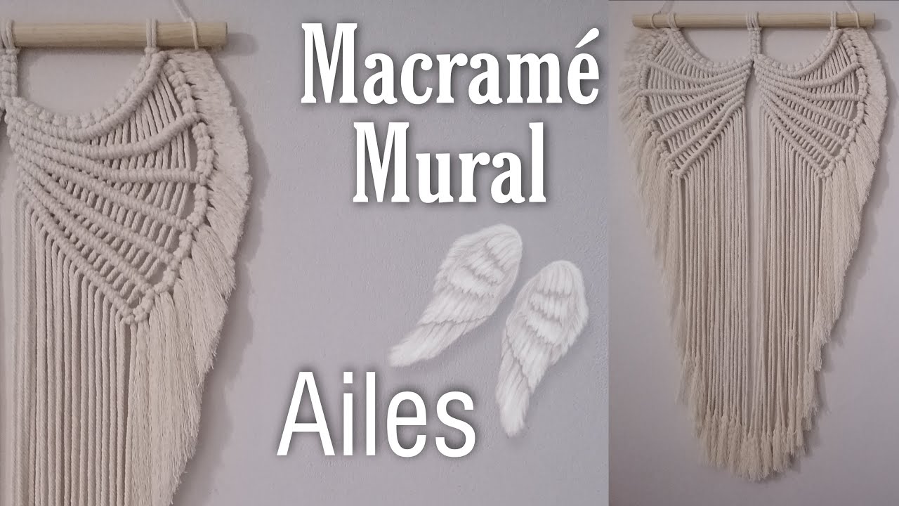 DIY ailes en macramé - Macramé mural #5 