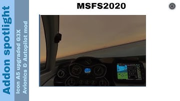 Flight Simulator 2020 - Addon spotlight - Icon A5 Upgraded G3X Avionics & Autopilot Mod