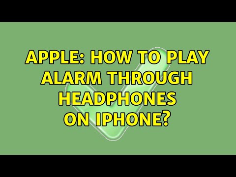 Video: Een Alarm Laten Afgaan Via Een Koptelefoon Op De IPhone