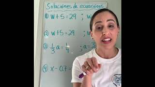 Solution of an equation in Spanish