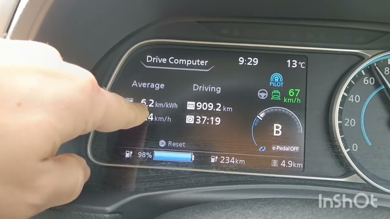 Nissan leaf ZE1 40квт запас хода