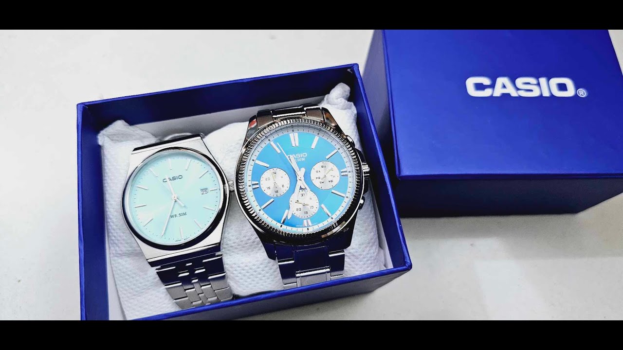 Casio MTP-1375PD-2A2VEF Orologio Analogico Unisex - Quadrante Blu, Cinturino In Acciaio, 44 Mm, 5 BAR