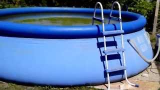 Надувной бассейн Intex Easy Set Pool (про воду) и (фильтр воды)(Easy Set Pool для активного времяпровождения всей семьи. Надувной бассейн Intex Easy Set Pool (какую воду набирать), 2015-06-17T18:54:19.000Z)